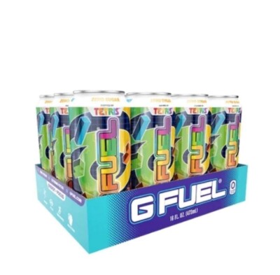 G Fuel Tetris Blast Energy Drink, 16 oz can, 12pk BBD 08/24