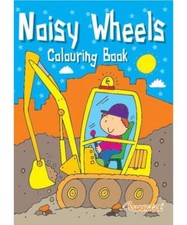 1 X A4 Noisy Wheels Activity Book Fun Colourin Childrens Game Book Drawing