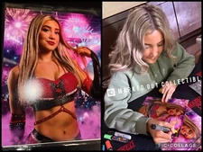 Zayda Steel Signed Matte 8x10 Proof WWE ID Promo NXT EVOLVE AEW