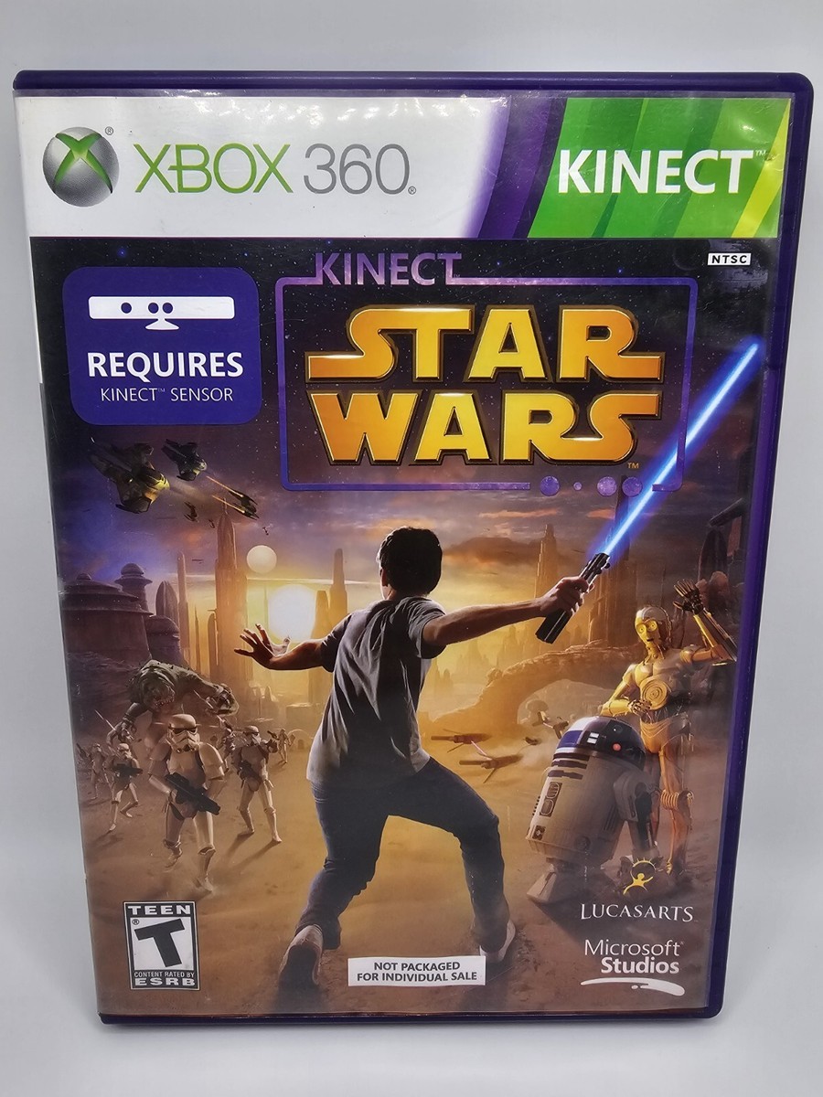 Kinect Star Wars (Microsoft Xbox 360, 2012) Tested W/ Manual