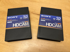 SONY BCT-32HD HDCAM VIDEO CASSETTE TAPES, SET OF 2 NEW 