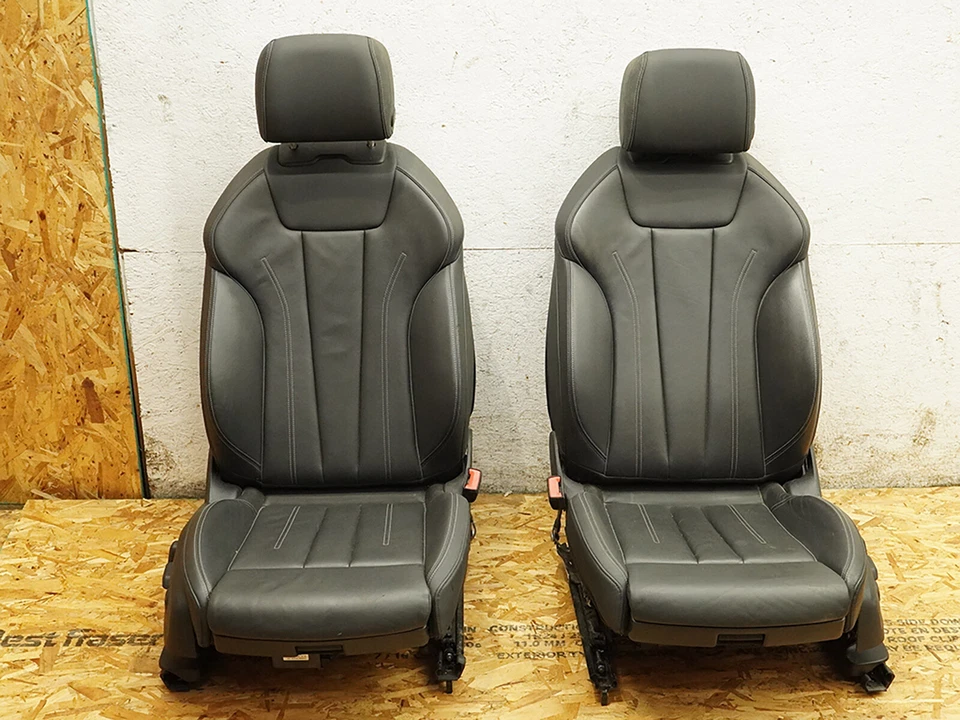 2017 - 2023 Audi A4 B9 Seat Leather Bucket Electric Cushion Front Rear Set Oem - Image 3 of 4