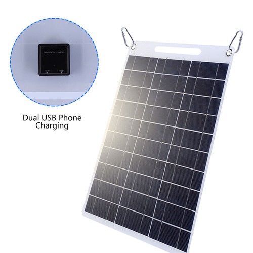 Tragbare 30W Solarpanel Solarpanel Dual USB Outdoor Camping Handy Ladegerät Akku