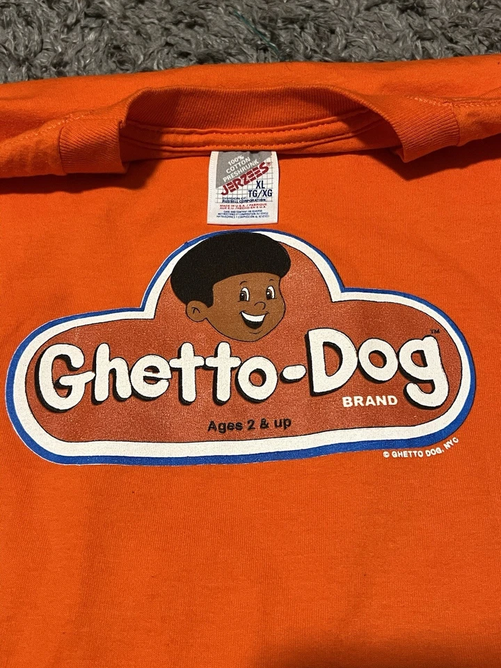 Camiseta Vintage Anos 90 Ghetto Dog NYC “Play-Doh” Paródia Skate Tamanho XL Gancho UPS - Imagem 3 de 4