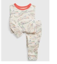 NWT Gap Kids Boys Big Kids Sz 14 Alligator Short Sleeve Shorts Pajamas 2PC