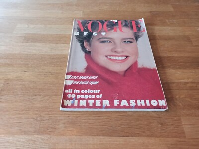 Vogue magazine # 1982 November UK issue Tara Fitzpatrick cover by Rico Puhlmann