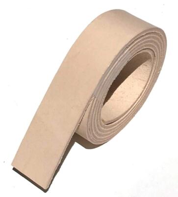 Natural Veg Tan 8/9 ounce Leather Belt Blank Long Strip 1.5'' x 60''