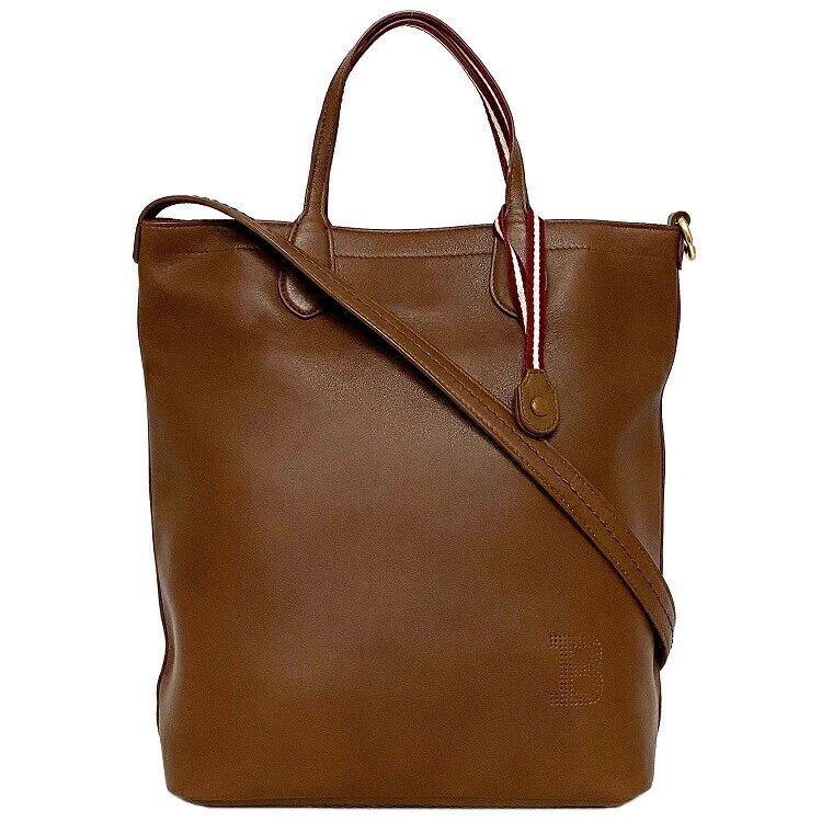 Bally 2way bag brown Macy-sm.l beautiful leather used BALLY tote