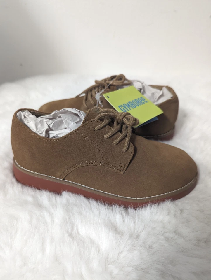 Gymboree Boys Size 2 Suede Oxford Lace Up Spring Easter Dress Shoes - Image 2 of 4