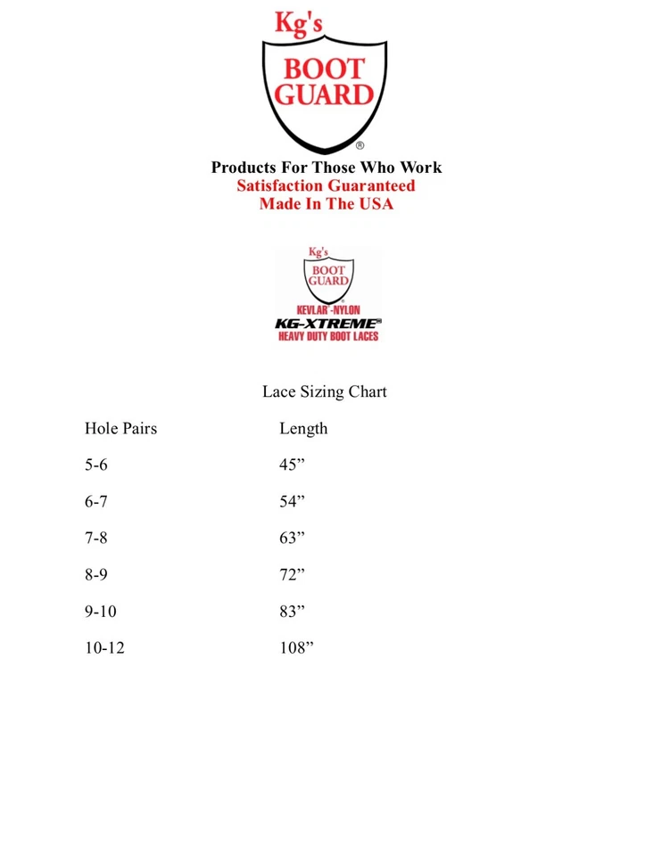 Cadarços de botas KG-XTREME feitos com kevlar e náilon feitos nos EUA - Imagem 4 de 4