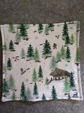 NEDKANTAR EVERYDAY CARRY edc hank, flannel with lens cloth back Sasquatch 8"x8"