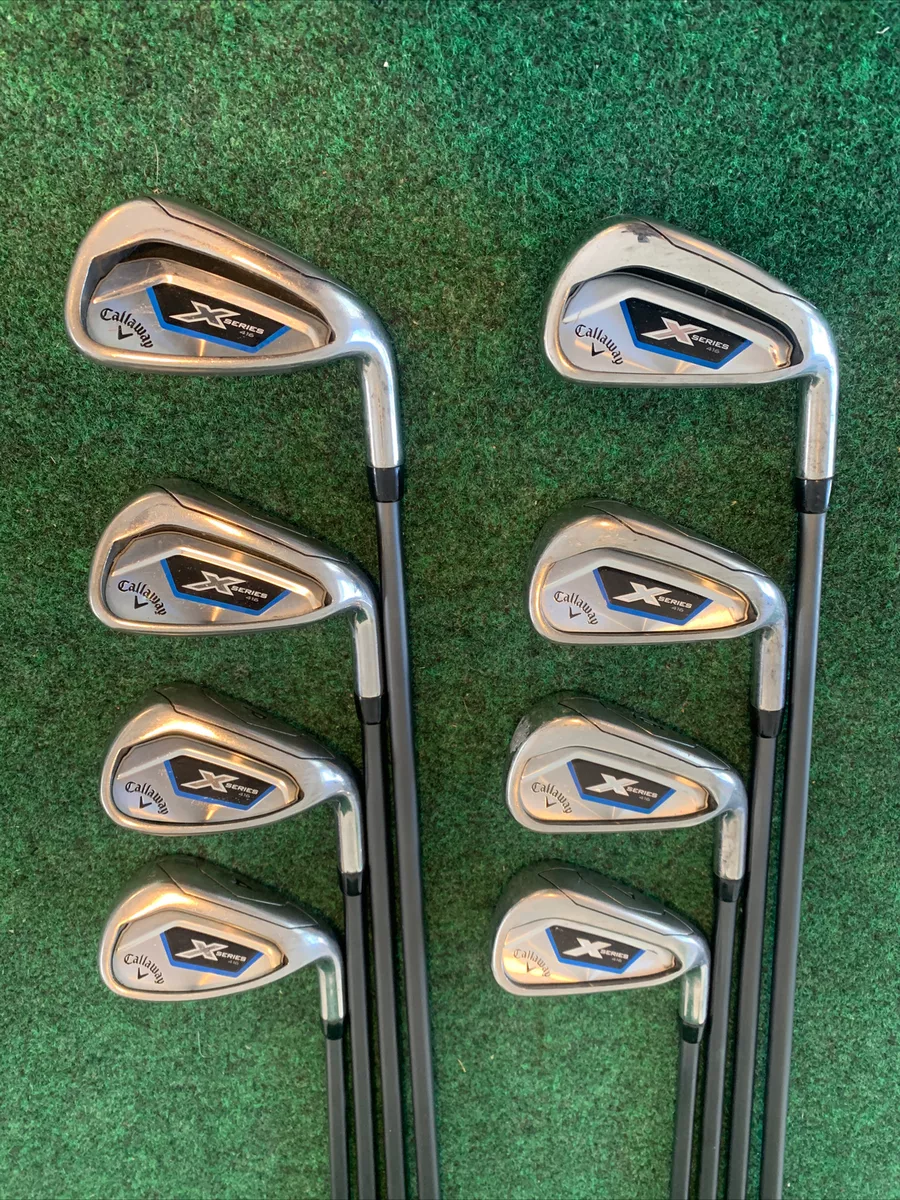 Callaway X Series 416 Iron Set 4-Pw,Aw Reg Flex Graphite RH Nice