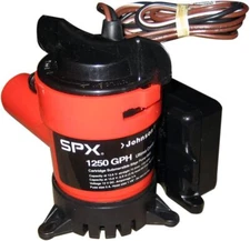 Johnson Bilge Pump 1250 GPH Ultima Combo 12V 1-1/8" Hose Automatic Submersible