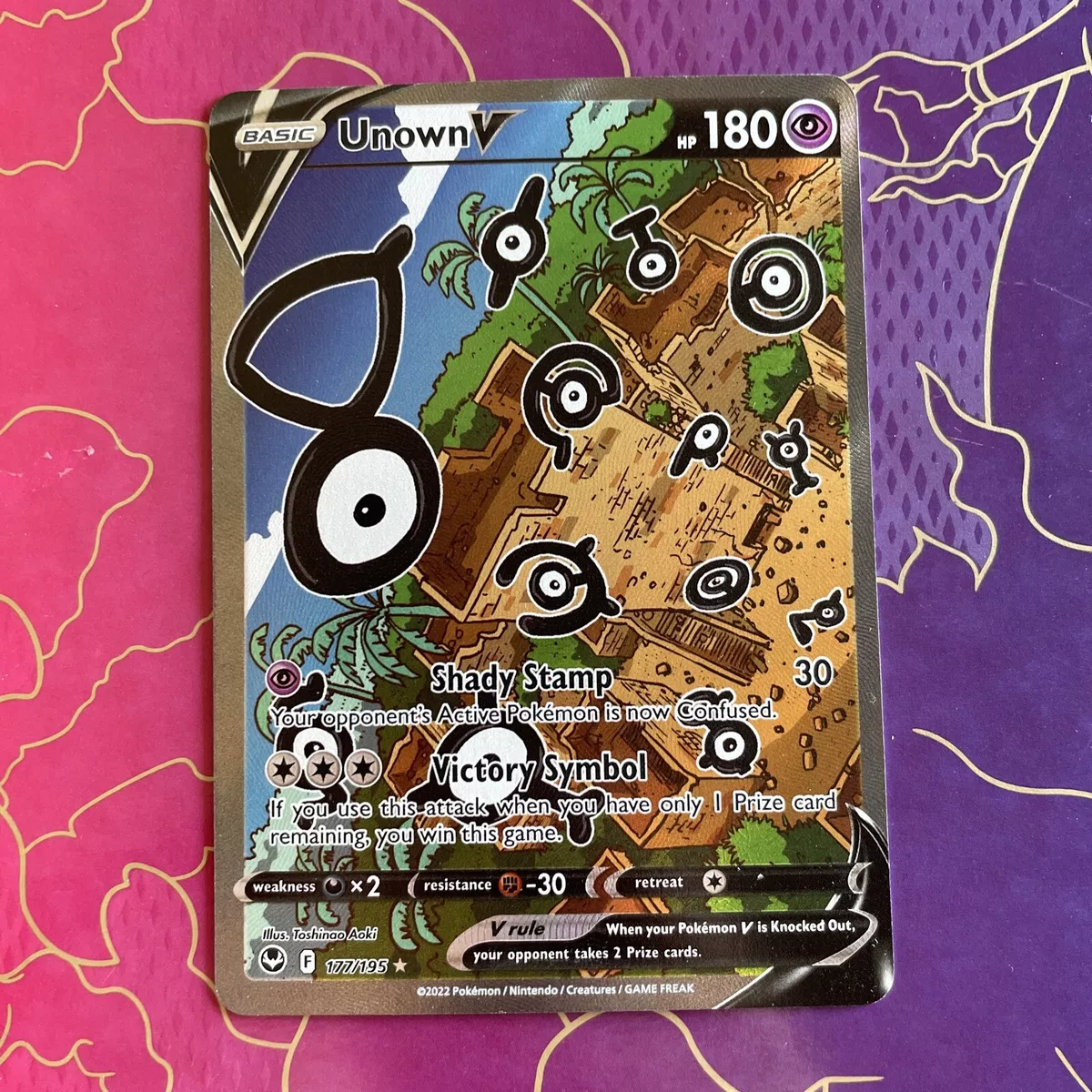 Unown V Alternate Art - 177/195 - Silver Tempest