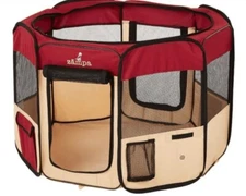 Zampa Pet Playpen Foldable Portable Dog/Cat/Puppy Kennel Extra Small 29"x29"x17"