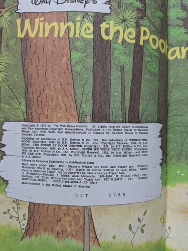 Walt Disney Winnie The Pooh and Tigger Too Hardback Book - Picture 2 of 6