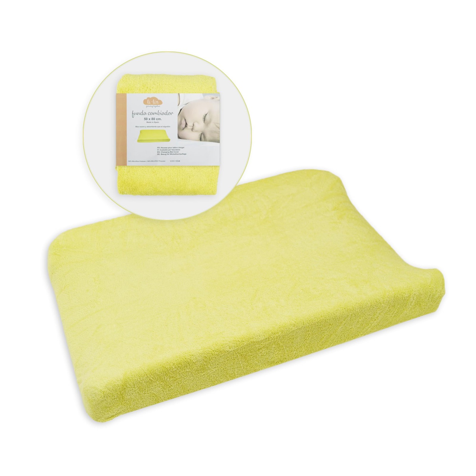Drap housse matelas bébé 50x80 cm en jersey de coton premium blanc