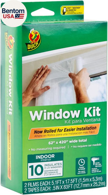 Brand Window Insulation Kit - Winter Seal Kit Fits up to 10 Windows - Rolled Shr