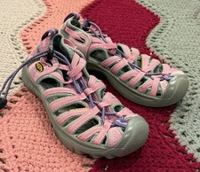 KEEN Trail Sandals Girls Whisper Waterproof Outdoor Hiking Pink Size 1