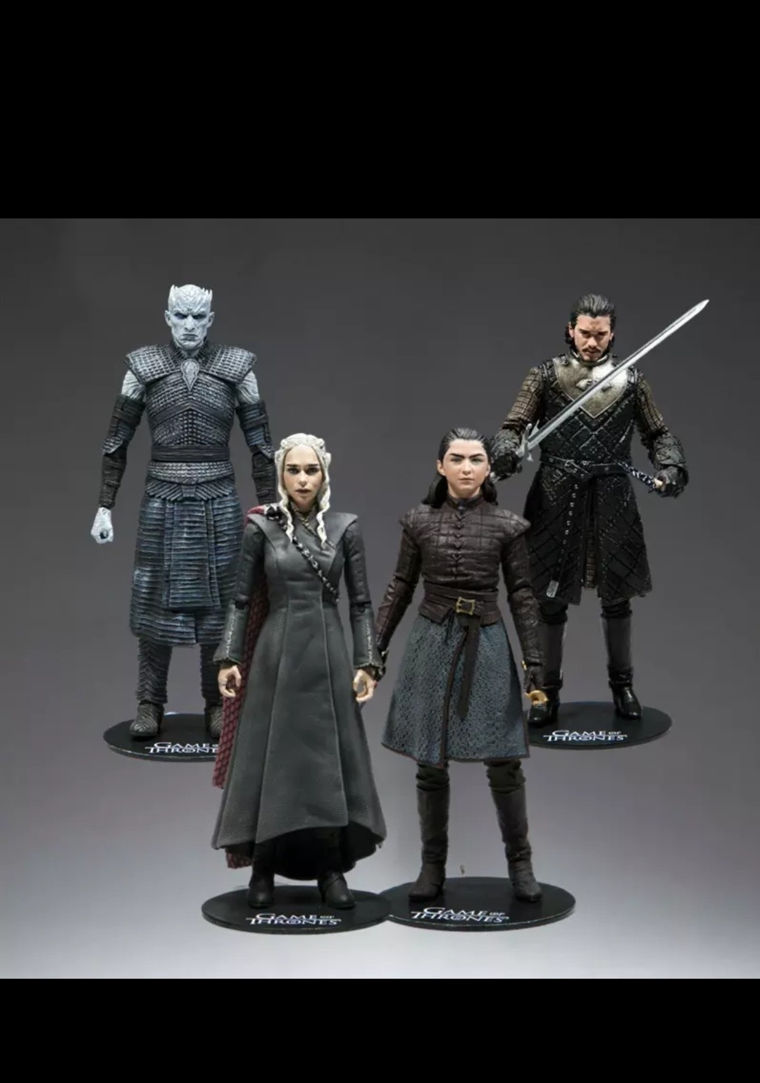 Lot 4 figurines Game of Thrones Daenerys et Roi de la Nuit pour décoration de bureau