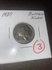 1937 Buffalo Nickel. $2