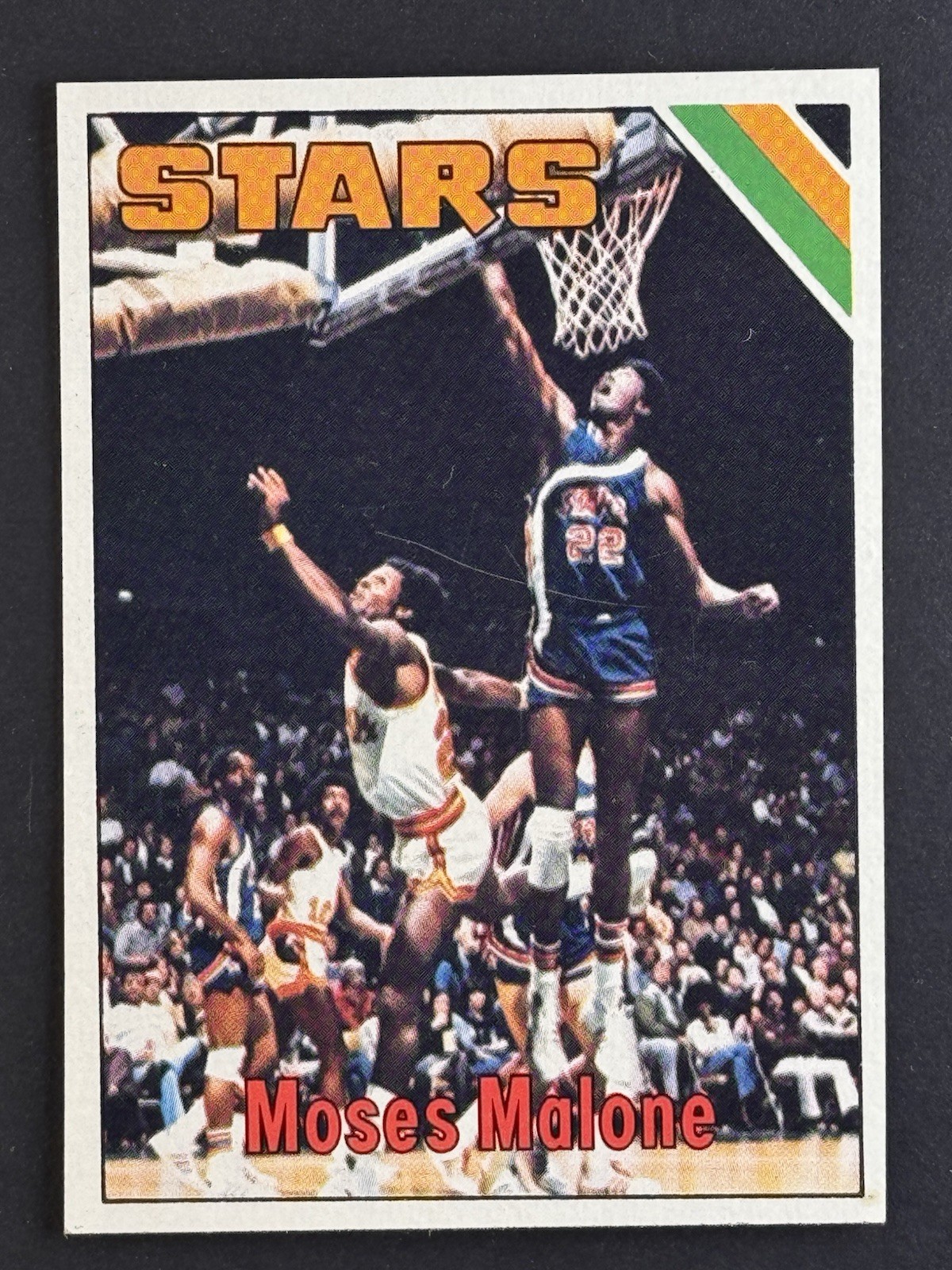 Moses Malone 1975-76 TOPPS ROOKIE RC #254 UTAH STARS!