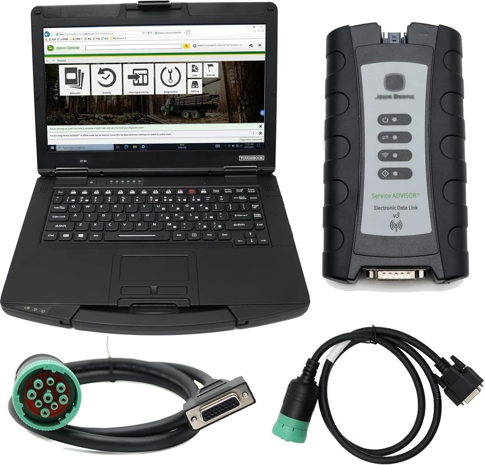 For John Deere EDL V3 DIAGNOSTIC TOOL INTERFACE AND CABLE KIT WITH V5.3 AG/CF - Image 3 of 4