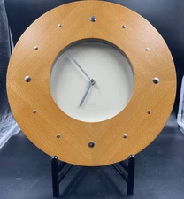Micheal Graves 14” Maple Wall Clock - working