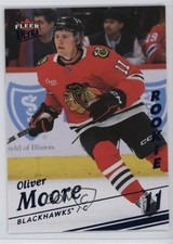 2025-26 Upper Deck Fleer Ultra Rookies Ice 46/100 Oliver Moore #190 07pz