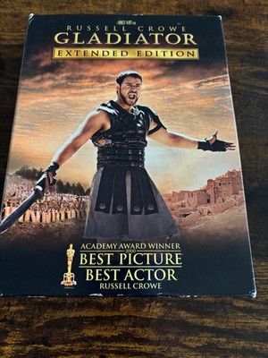 Gladiator (Three-Disc Extended Edition) Russell Crowe, Joaquin Phoenix USED DVD
