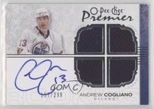 2007 O-Pee-Chee Premier Quad Rookie Memorabilia 157/299 Andrew Cogliano Auto 0v1