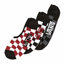 Vans L45127 Mens Classic Super Checkerboard No Show Socks 3 Pack Size 6.5-9