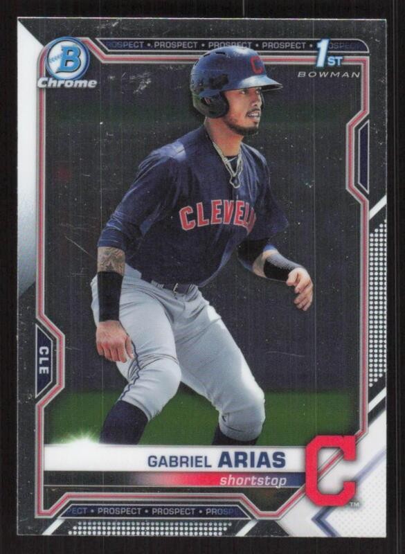 2021 BOWMAN GABRIEL ARIAS BCP-89 NRMT CHROME 1ST RC BASEBALL CLEVELAND INDIANS