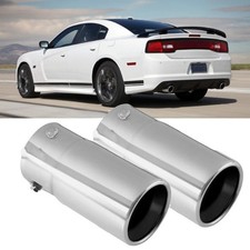 2xexhaust Tip Rear Tail Throat Muffler Stainless Steel For Dodge Charger 10-2023 2xexhaust Tip Rear Tail Throat Muffler Stainless Steel For Dodge Charger 10-2023