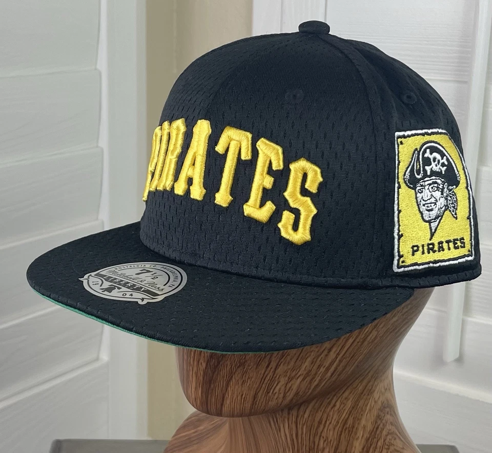 Mitchell & Ness MLB Pittsburgh Pirates ‘Cooperstown’ Mesh Fitted Hat Size 7 1/2 - Image 3 of 4