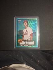 2021 Topps Chrome Platinum Anniversary Jake Woodford RC #91 Aqua Wave Refractor