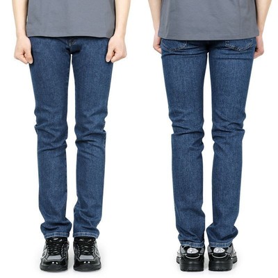 Zegna Ermenegildo Herren Logo-Patch Straight-Leg Jeans (Blau) E8I70 131429258