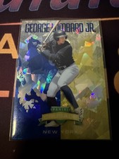 2024 Panini Crusade George Lombard Jr. Blue Cracked Ice Prizm (RC) Yankees