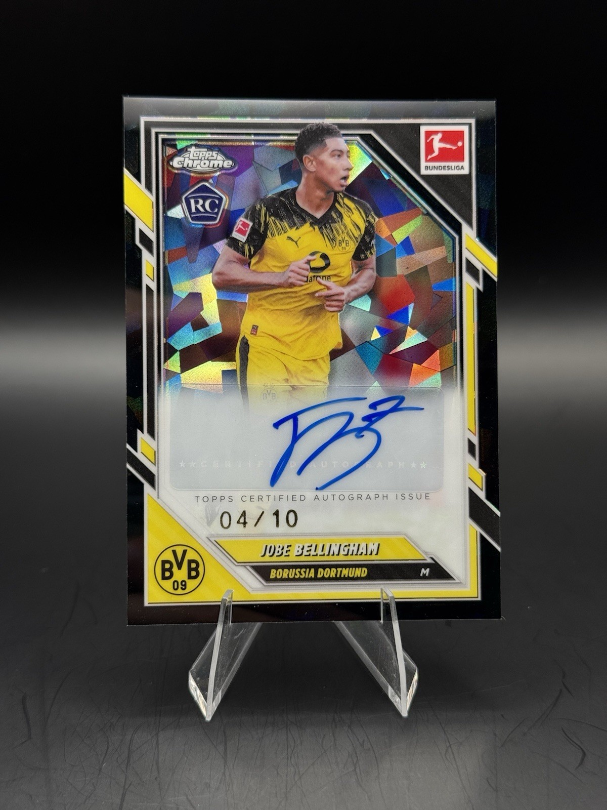 2025-26 Topps Chrome Bundesliga Sapphire - Jobe Bellingham /10 Auto BA-JB (RC)