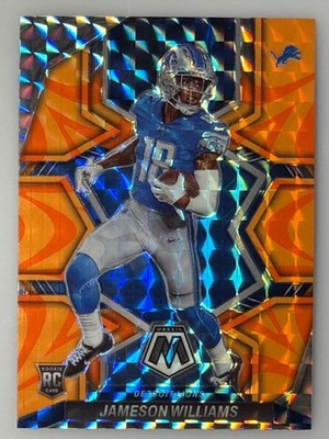 Jameson Williams - Detroit Lions (RC) - Orange Reactive - Panini Mosaic 2022