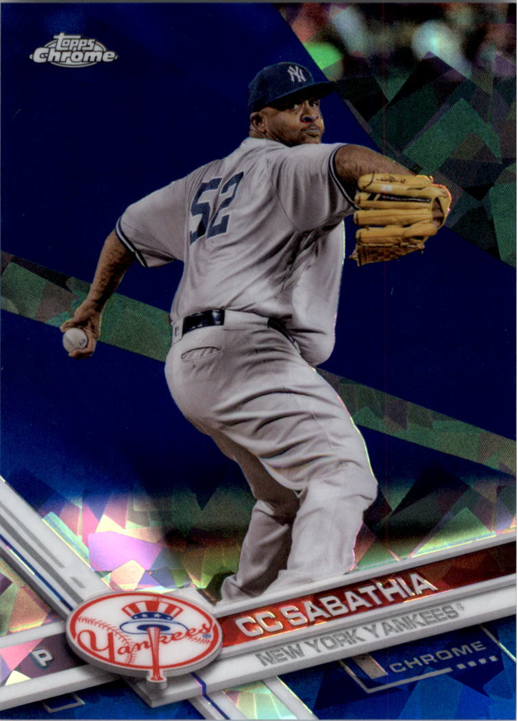 CC Sabathia #465 Baseball Cards 2017 Topps Chrome Sapphire trading card — raw and PSA graded price guide