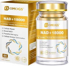 NAD Supplement for Anti Aging, Energy, Focus Booster Nicotinamide Riboside US
