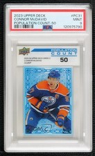 2023 Upper Deck Series 2 Population Count 50 /50 Connor McDavid PSA 9 MINT 07x8