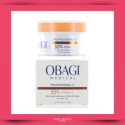 Obagi Professional-C Microdermabrasion Polish + Mask 80g 2.8oz 30% L-Ascorbic Ac