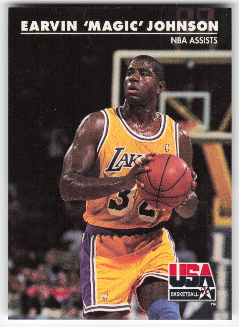 1992 SkyBox USA #36 Earvin "Magic" Johnson Lakers