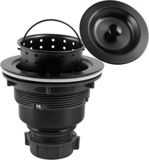 Kitchen Sink Drain Assembly Kitchen Sink Strainer and Stopper with Deep Basket