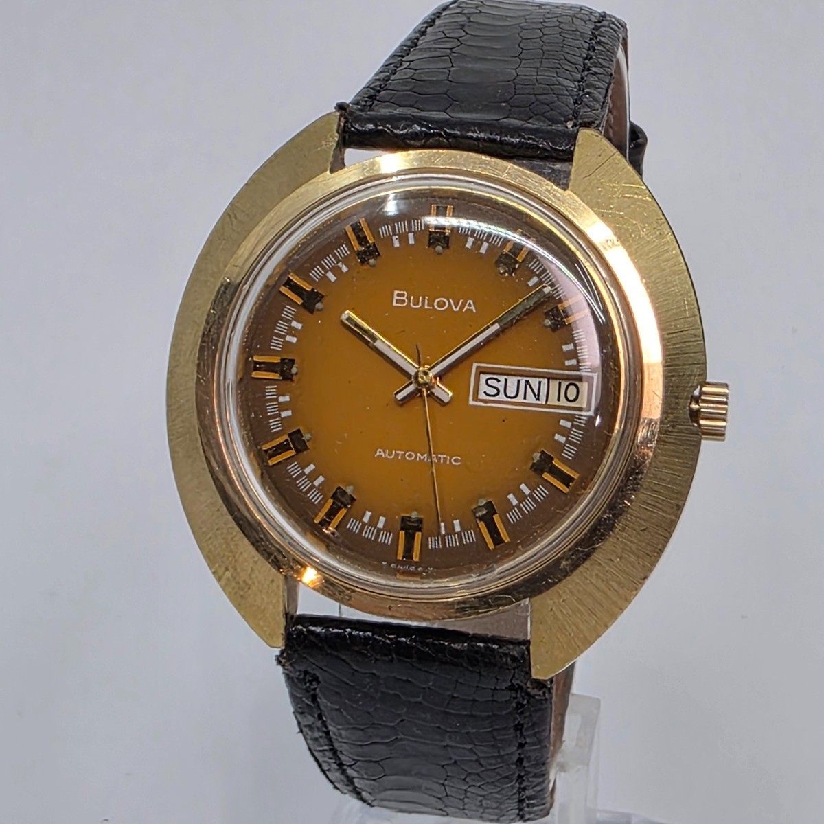 1974 Bulova Vintage Automatic Day Date Jet Star Mens Watch  display picture 3
