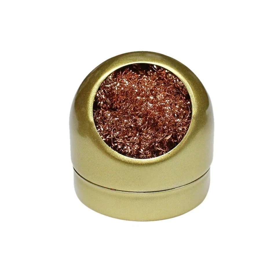 Soldering Iron Solder Tip Cleaner with Copper Wire Ball & Metal Base Holder - Image 2 of 4