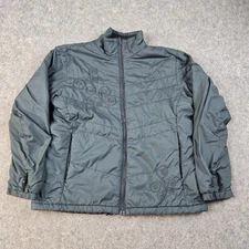 Columbia Floral Embridery Jacket Women Large Green Comfort Lightweight Adult