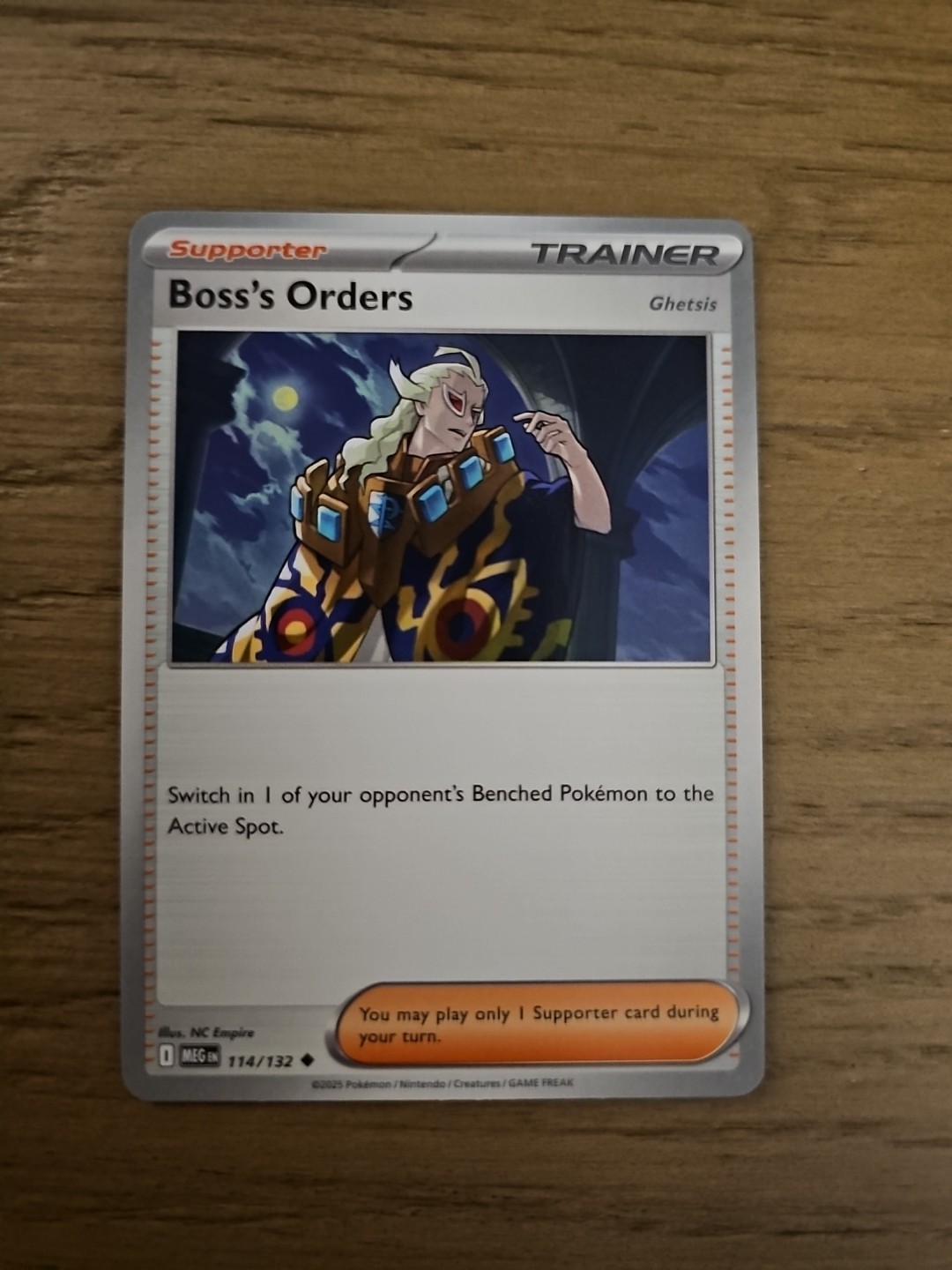 Boss's Orders [Ghetsis] 114/132 Me01: Mega Evolution Regular